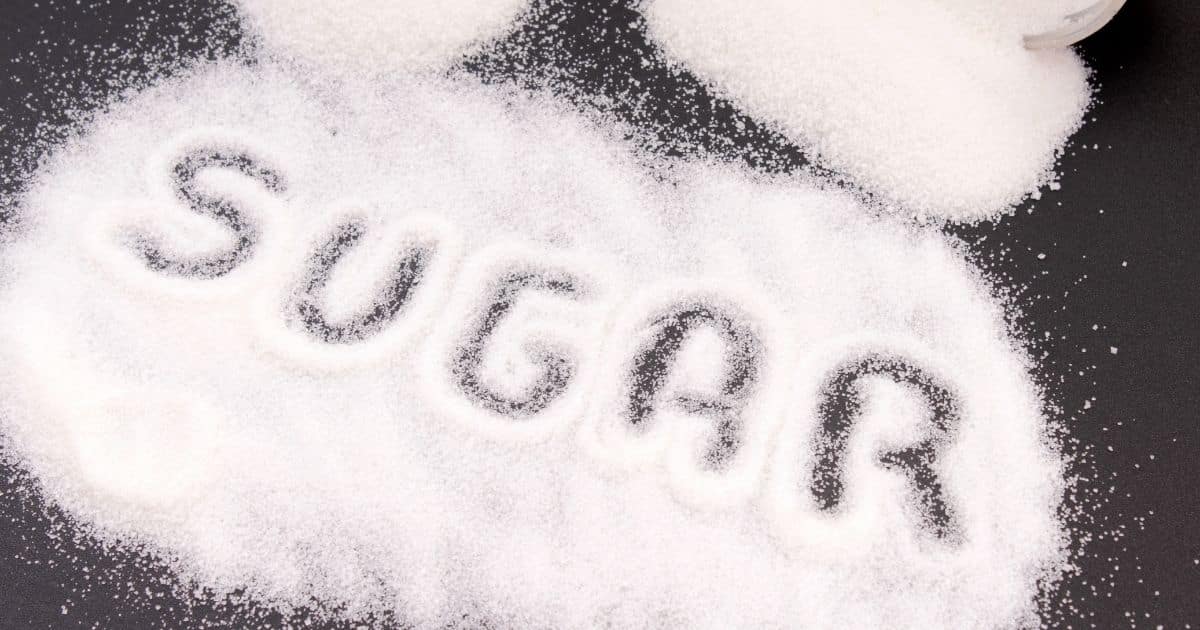 Sugar written in granules