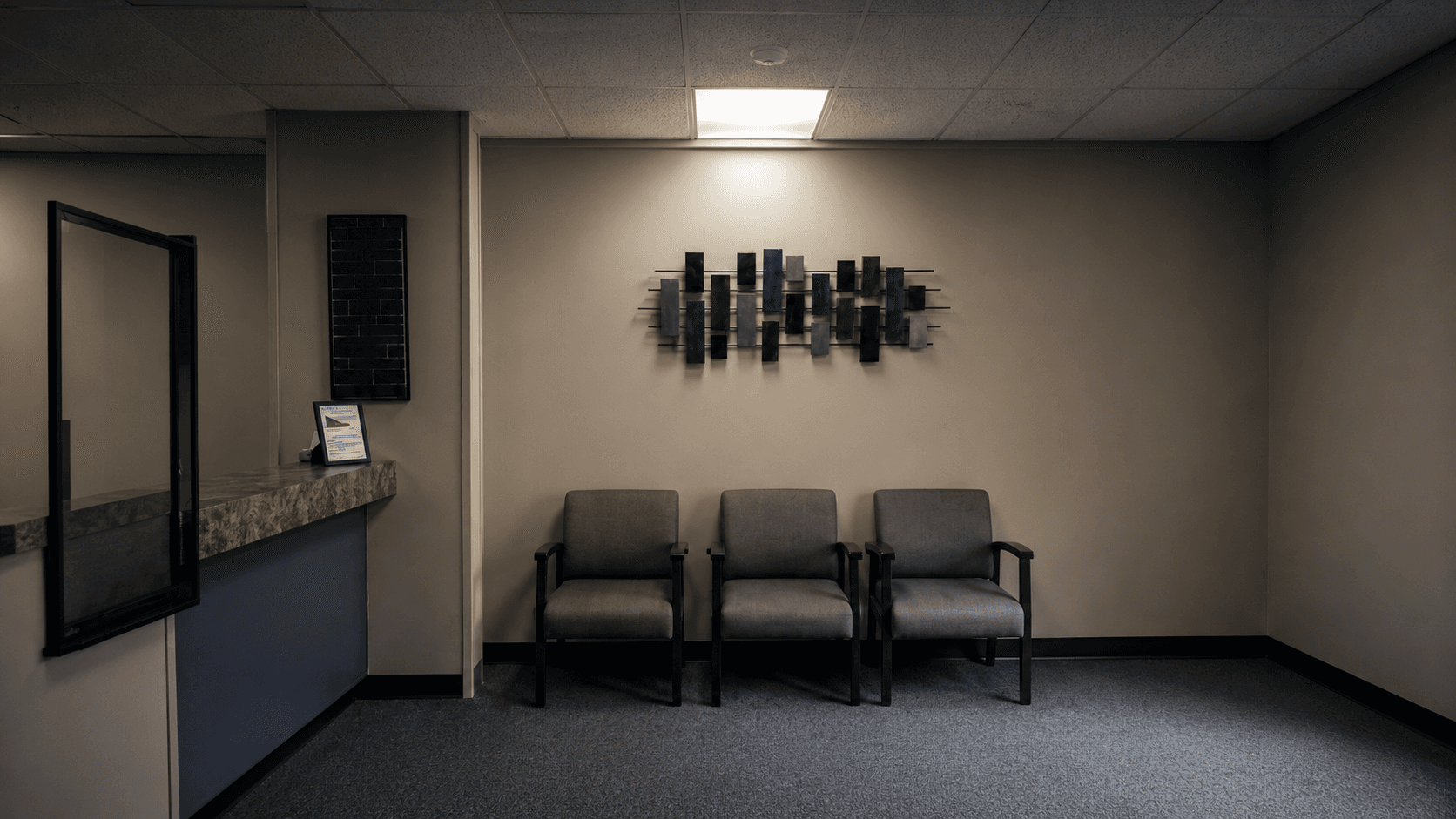 Waiting area inside the Mantality Health Des Moines clinic