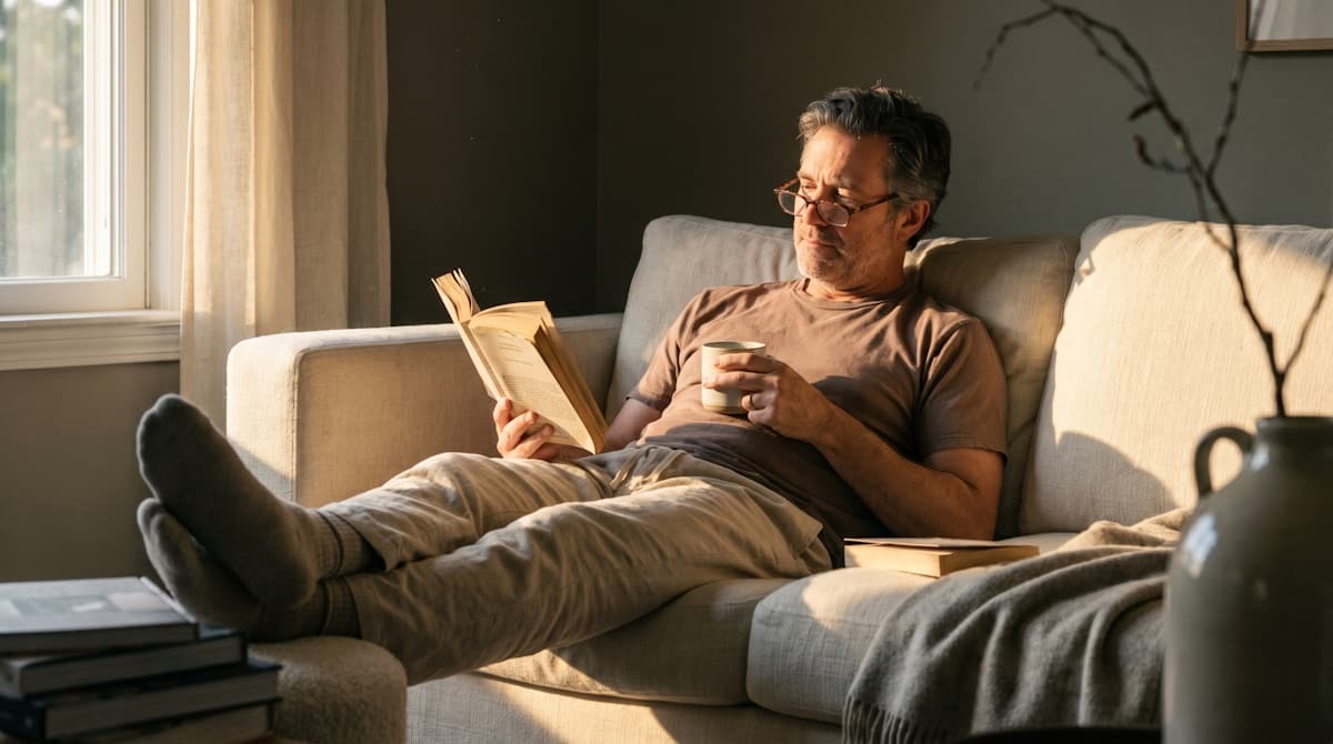 Man managing his treatment plan from home