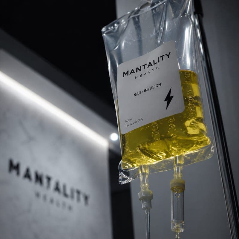 Mantality Health NAD+ therapy infusion bag