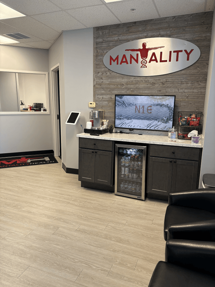 Interior of the Mantality Health men's clinic in St. Louis, MO