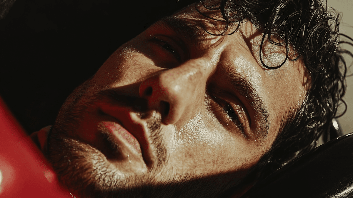 Man noticing improved sleep and mental clarity in early peptide therapy