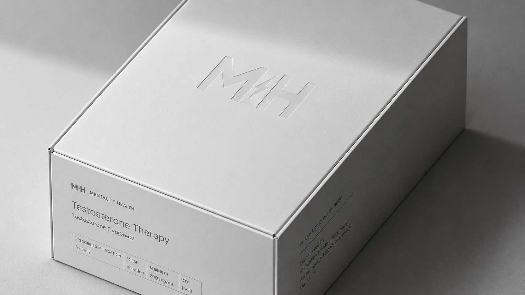 Mantality Health treatment packaging
