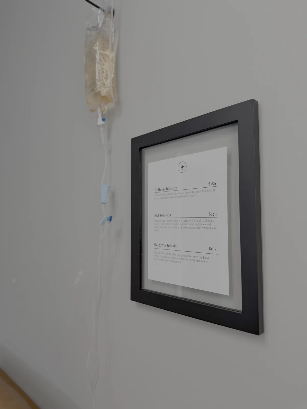 IV infusion setup at Mantality Health