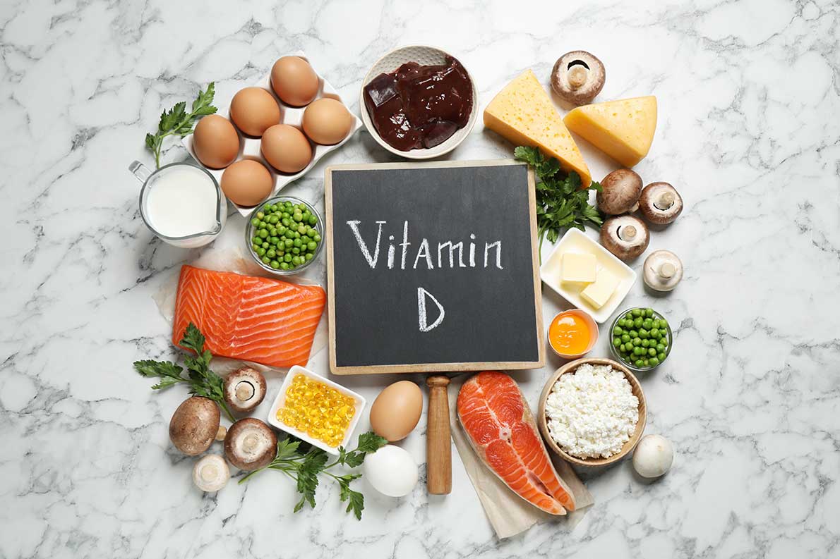 A group of foods that support vitamin D