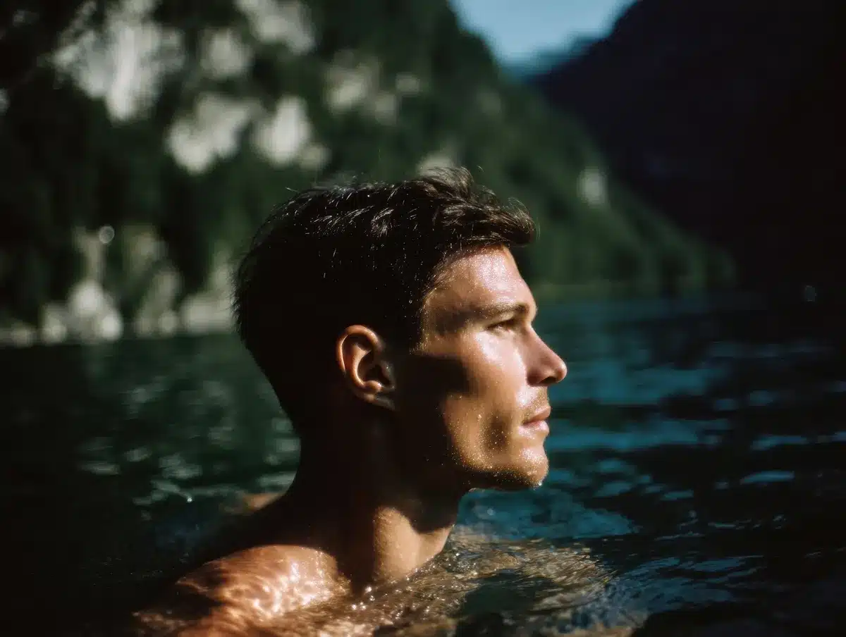 Man experiencing the calm focus and enhanced cognitive function provided by NAD therapy