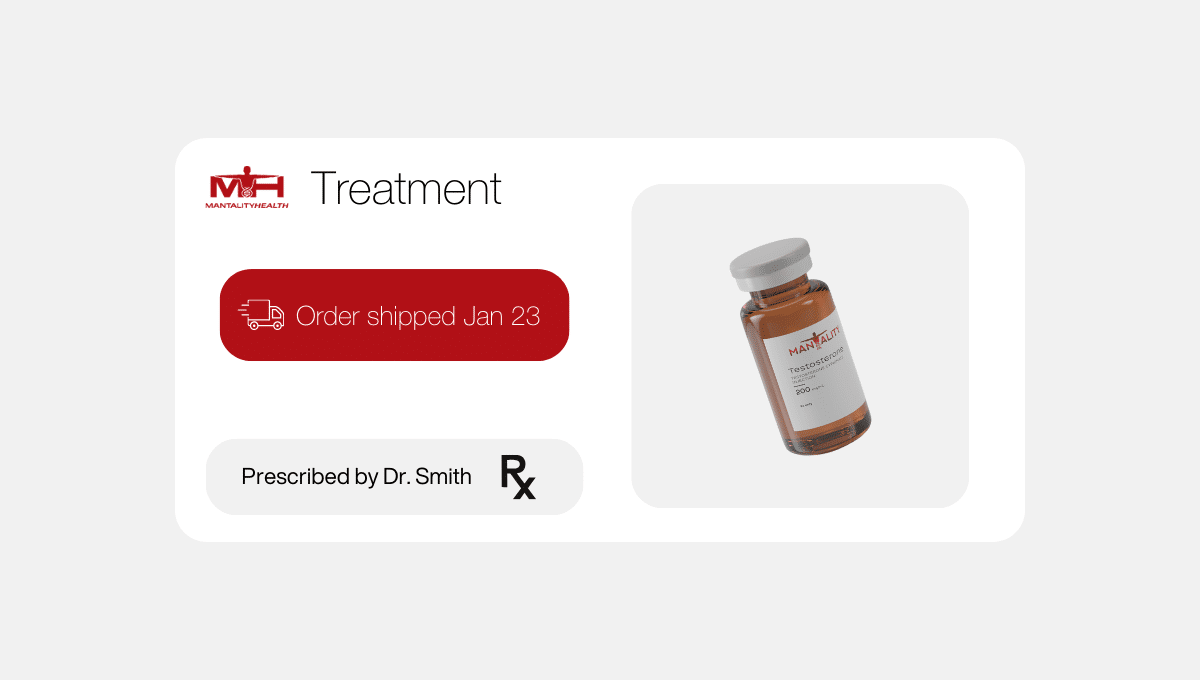 User interface showing customized medical prescription details and dosage schedule.